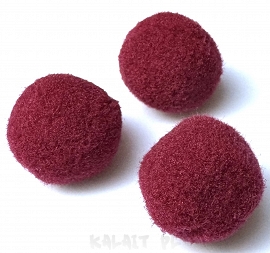 Filcowe pompony bordo 2cm 5szt - POM1
