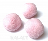 Filcowe pompony różowe 2cm 5szt. - POM8