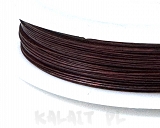 Linka stalowa bordowo-czarna 0,45mm 6m - LSP39