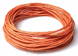 Sznurek woskowany 1mm 5m - POMARAŃCZOWY