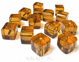 Sznur kostki szklane 1cm 33szt. - KS73-H