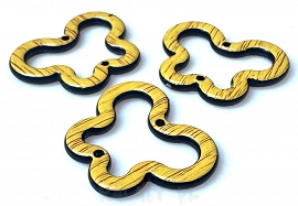 Imitacja drewna - żółte - 5szt. - PLA45