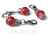 Charms zawieszka kuleczka pasiasta -CZ129