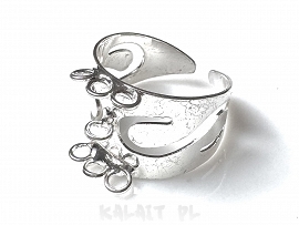 Baza pierścionka regulowana 1szt.-CH711