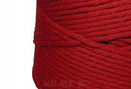 Sznurek jubilerski bawełna 3mm -czerwony 2 metry