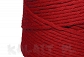 Sznurek jubilerski bawełna 3mm -czerwony 2 metry