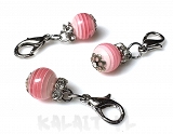 Charms zawieszka kuleczka pasiasta -CZ127