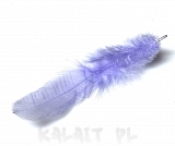 Piórka ozdobne do biżuterii 10szt.- Fioletowe