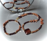 Komplet z kamieni półszlachetnych