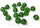 Koraliki szklane kule zielone butelkowe 0,4cm 20szt. - KS110