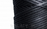 Sznurek jubilerski bawełna 3mm -czarny 2 metry