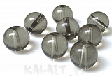 Koraliki szklane kule popielate 0,4cm 20szt. - KS140