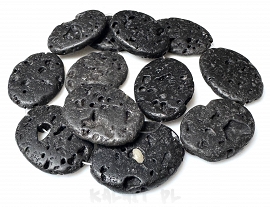 Lawa wulkaniczna 3,5cm sznur 42cm- ONE006