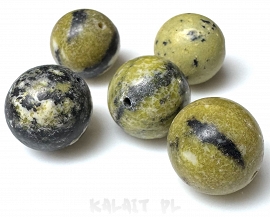 Turkus żółty kule 1,8cm 1szt. - ONE002