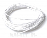 Lniany sznurek 1mm -3m biały - LEN4
