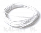 Lniany sznurek 1mm -3m biały - LEN4
