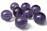 Koraliki szklane kule fioletowe 1cm 10szt. - KS093