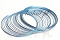 Drut z pamięcią 50 żeberek niebieski -CH417 HURT