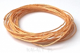 Lniany sznurek 1,0mm -3m pomarańczowy - LEN9