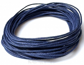 Sznurek woskowany 1mm 5m - GRANATOWY