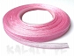 Wstążka szyfonowa różowa 0,6cm 4m - WS13