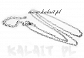 Łańcuszek ozdobny z zapięciem 48cm i przedłużką-CH213
