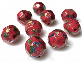 Koraliki akrylowe góralskie 1,2cm 9szt.-KS197