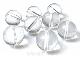 Koraliki szklane kule przeźroczyste 0,8cm 14szt. - KS96