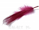 Piórka ozdobne do biżuterii 10szt.- Bordowe