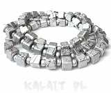 SPECTRA krótki sznur kostki srebrne 0,8 cm KS724/A