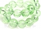 Koraliki szklane kule zielone pastelowe 0,4cm 20szt. - KS185
