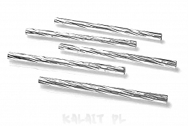 Rurki dystansowe karbowane proste 3cm 10szt - CH83