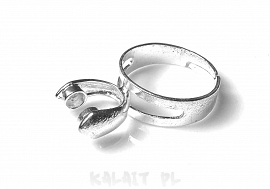 Baza pierścionka regulowana 1szt -PA244