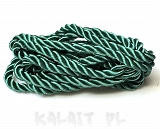 Sznurek 5mm jubilerski skręcony zielony 2m-SZ64