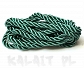 Sznurek 5mm jubilerski skręcony zielony 2m-SZ64
