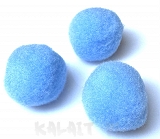 Filcowe pompony niebieskie 2cm 5szt. - POM3