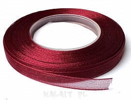Wstążka szyfonowa bordowa 0,6cm 4m - WS14