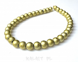 SPECTRA krótki sznur złote - 8mm - KS464A