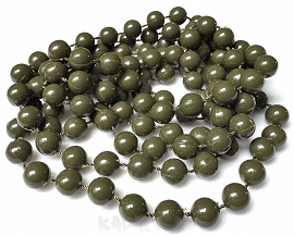 Akrylowe gotowe korale na sznurku 140cm  -BST66