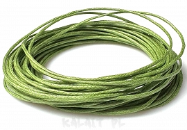 Sznurek woskowany 1mm 5m - ZIELONY