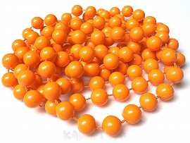 Akrylowe gotowe korale na sznurku 140cm  -BST64