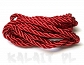 Sznurek 5mm jubilerski skręcony czerwony 2m-SZ62
