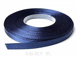 Wstążka satynowa Louxion  0,6cm granatowa 4m - WL03