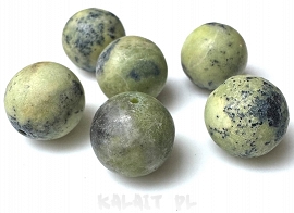 Turkus żółty kule 1,2cm 1szt. - ONE004